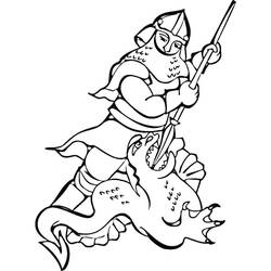 Coloriage Chevalier (Personnages) #183375 à imprimer et colorier