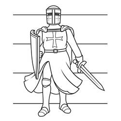 Coloriage Chevalier (Personnages) #183385 à imprimer et colorier