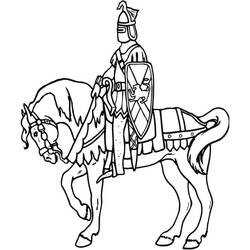 Coloriage imprimable Chevalier (Personnages) #183392 à colorier gratuitement