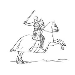 Coloriage Chevalier (Personnages) #183393 à imprimer et colorier