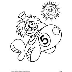 Dessin à colorier: Clown (Personnages) #90915 - Coloriages à Imprimer Gratuits