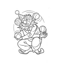 Dessin à colorier: Clown (Personnages) #90916 - Coloriages à Imprimer Gratuits