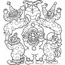 Dessin à colorier: Clown (Personnages) #90934 - Coloriages à Imprimer Gratuits