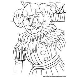 Dessin à colorier: Clown (Personnages) #91053 - Coloriages à Imprimer Gratuits