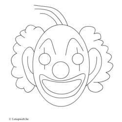 Dessin à colorier: Clown (Personnages) #91059 - Coloriages à Imprimer Gratuits