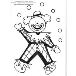 Dessin à colorier: Clown (Personnages) #91061 - Coloriages à Imprimer Gratuits
