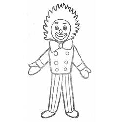 Dessin à colorier: Clown (Personnages) #91080 - Coloriages à Imprimer Gratuits