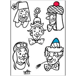 Dessin à colorier: Clown (Personnages) #91099 - Coloriages à Imprimer Gratuits