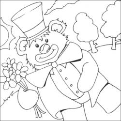 Dessin à colorier: Clown (Personnages) #91118 - Coloriages à Imprimer Gratuits