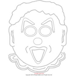 Dessin à colorier: Clown (Personnages) #91205 - Coloriages à Imprimer Gratuits