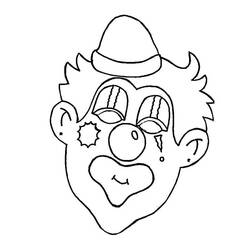 Dessin à colorier: Clown (Personnages) #91206 - Coloriages à Imprimer Gratuits