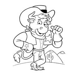 Coloriage Cowboy (Personnages) #213516 à imprimer et colorier