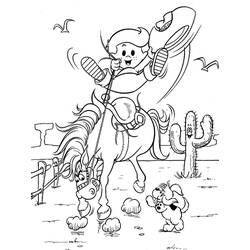 Dessin à colorier Cowboy (Personnages) #213530, gratuit à imprimer
