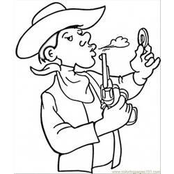 Dessin à colorier: Cowboy (Personnages) #91431 - Coloriages à Imprimer Gratuits