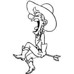 Dessin à colorier: Cowboy (Personnages) #91458 - Coloriages à Imprimer Gratuits