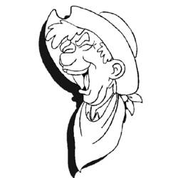 Dessin à colorier: Cowboy (Personnages) #91472 - Coloriages à Imprimer Gratuits