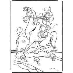 Dessin à colorier: Cowboy (Personnages) #91496 - Coloriages à Imprimer Gratuits