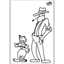 Dessin à colorier: Cowboy (Personnages) #91555 - Coloriages à Imprimer Gratuits