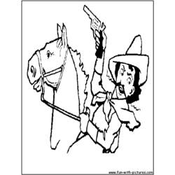 Dessin à colorier: Cowboy (Personnages) #91579 - Coloriages à Imprimer Gratuits