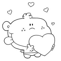 Dessin à colorier: Cupidon (Personnages) #196291 - Coloriages à Imprimer Gratuits