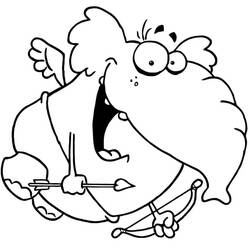 Dessin à colorier: Cupidon (Personnages) #196321 - Coloriages à Imprimer Gratuits