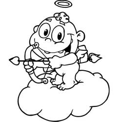 Dessin à colorier: Cupidon (Personnages) #196327 - Coloriages à Imprimer Gratuits