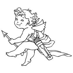 Dessin à colorier: Cupidon (Personnages) #196335 - Coloriages à Imprimer Gratuits