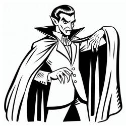 Dessins à colorier: Dracula - Coloriages à Imprimer Gratuits