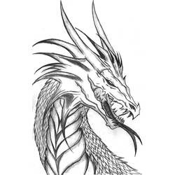 Dessin à colorier: Dragon (Personnages) #148368 - Coloriages à imprimer