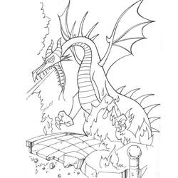Dessin à colorier: Dragon (Personnages) #148410 - Coloriages à Imprimer Gratuits