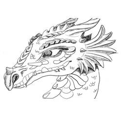 Dessin à colorier: Dragon (Personnages) #148417 - Coloriages à Imprimer Gratuits