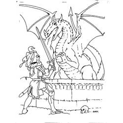 Dessin à colorier: Dragon (Personnages) #148422 - Coloriages à Imprimer Gratuits