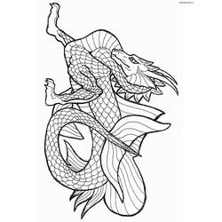 Dessin à colorier: Dragon (Personnages) #148429 - Coloriages à Imprimer Gratuits
