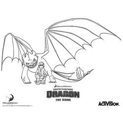 Dessin à colorier: Dragon (Personnages) #148438 - Coloriages à imprimer