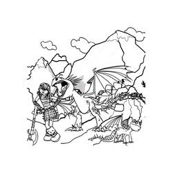 Dessin à colorier: Dragon (Personnages) #148450 - Coloriages à Imprimer Gratuits