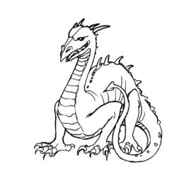 Dessin à colorier: Dragon (Personnages) #148458 - Coloriages à Imprimer Gratuits