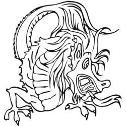 Dessin à colorier: Dragon (Personnages) #148461 - Coloriages à Imprimer Gratuits