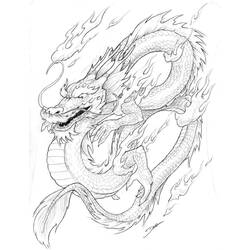 Dessin à colorier: Dragon (Personnages) #148466 - Coloriages à Imprimer Gratuits