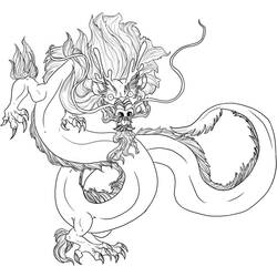 Dessin à colorier: Dragon (Personnages) #148482 - Coloriages à Imprimer Gratuits