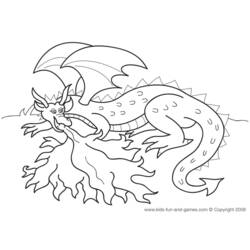 Dessin à colorier: Dragon (Personnages) #148507 - Coloriages à Imprimer Gratuits