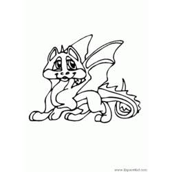 Dessin à colorier: Dragon (Personnages) #148581 - Coloriages à Imprimer Gratuits