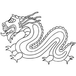Dessin à colorier: Dragon (Personnages) #148627 - Coloriages à Imprimer Gratuits