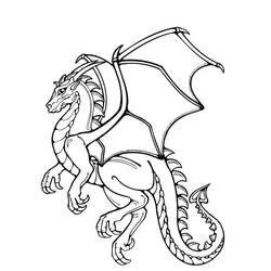 Coloriage Dragon (Personnages) #173298 à imprimer et colorier