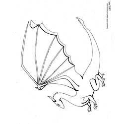 Dessin à colorier: Dragon (Personnages) #5797 - Coloriages à Imprimer Gratuits