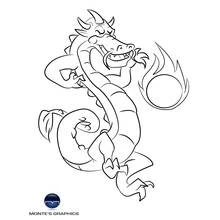 Coloriage Dragon (Personnages) #5883 à imprimer et colorier
