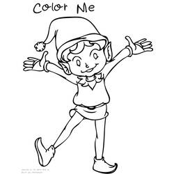 Dessin à colorier: Elfe (Personnages) #94083 - Coloriages à Imprimer Gratuits