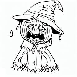 Dessin à colorier: Épouvantail (Personnages) #187711 - Coloriages à Imprimer Gratuits