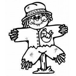 Dessin à colorier: Épouvantail (Personnages) #187729 - Coloriages à Imprimer Gratuits