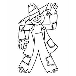 Dessin à colorier: Épouvantail (Personnages) #187742 - Coloriages à Imprimer Gratuits