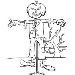 Coloriage Épouvantail (Personnages) #187744 à imprimer et colorier